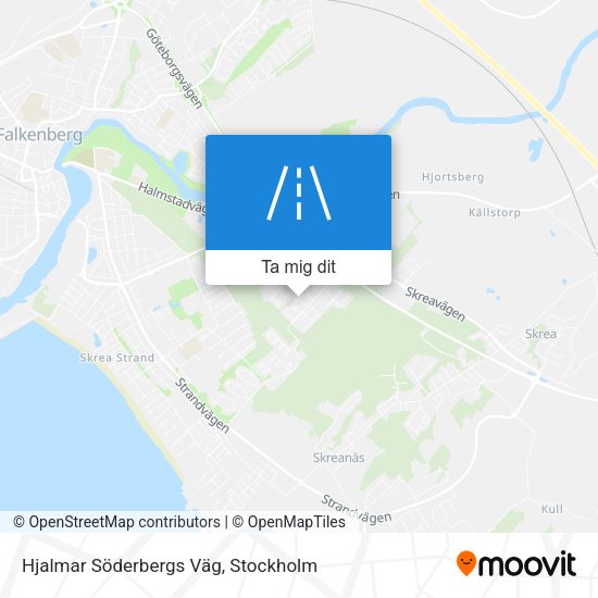 Hjalmar Söderbergs Väg karta