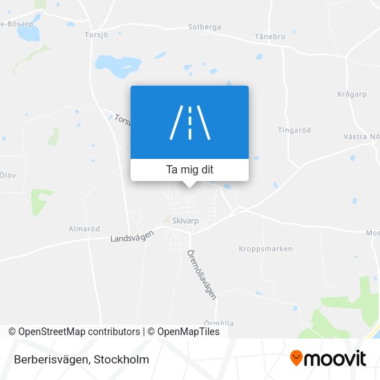 Berberisvägen karta