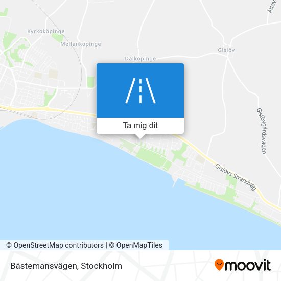 Bästemansvägen karta