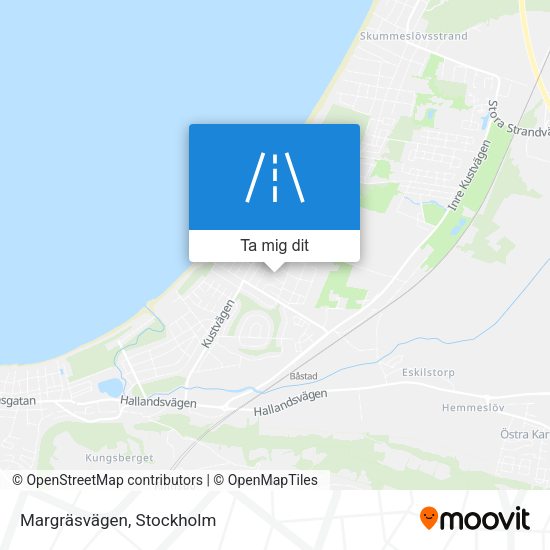 Margräsvägen karta