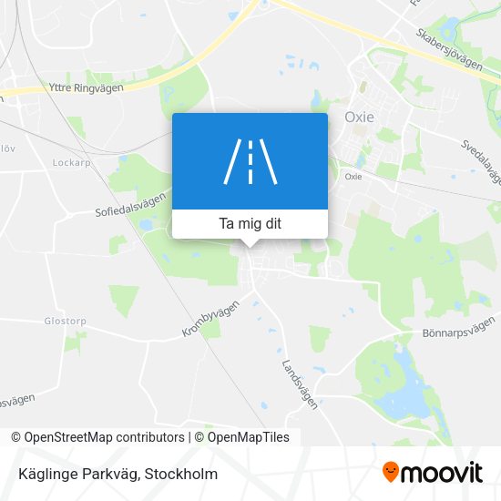 Käglinge Parkväg karta