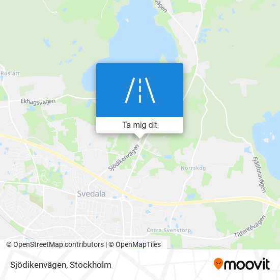 Sjödikenvägen karta