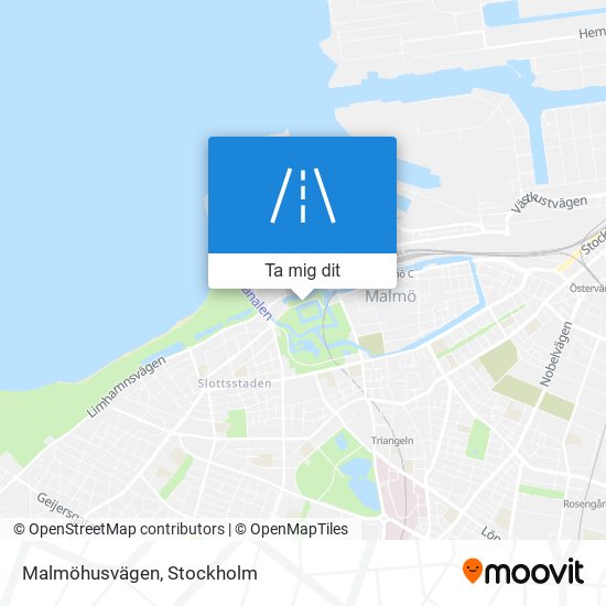 Malmöhusvägen karta