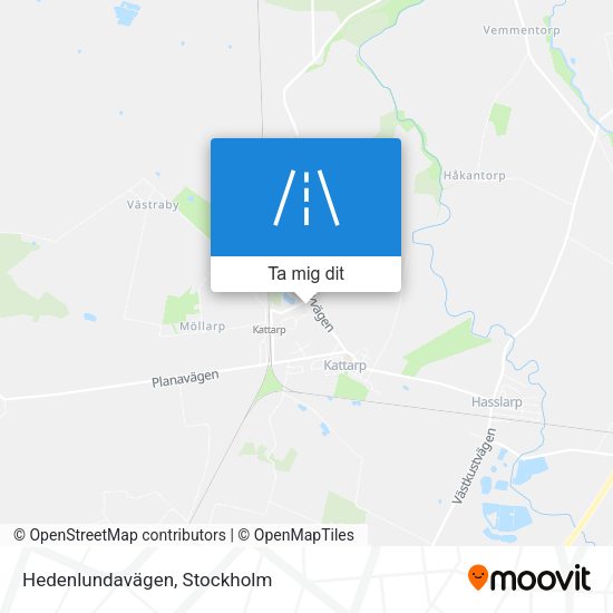 Hedenlundavägen karta