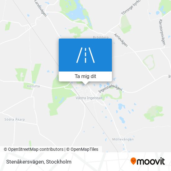 Stenåkersvägen karta