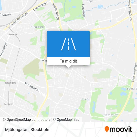 Mjölongatan karta