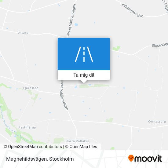 Magnehildsvägen karta