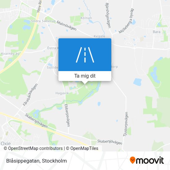 Blåsippegatan karta