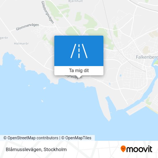 Blåmusslevägen karta
