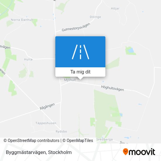 Byggmästarvägen karta