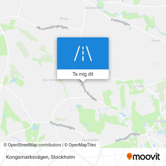 Kongsmarksvägen karta