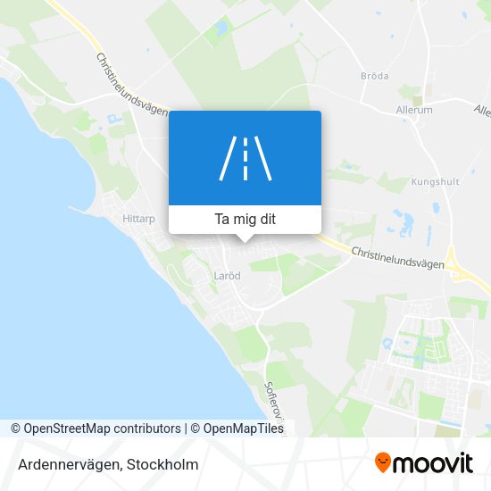 Ardennervägen karta
