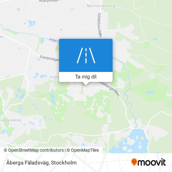 Åberga Fäladsväg karta