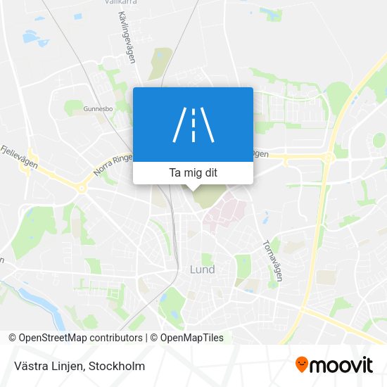Västra Linjen karta