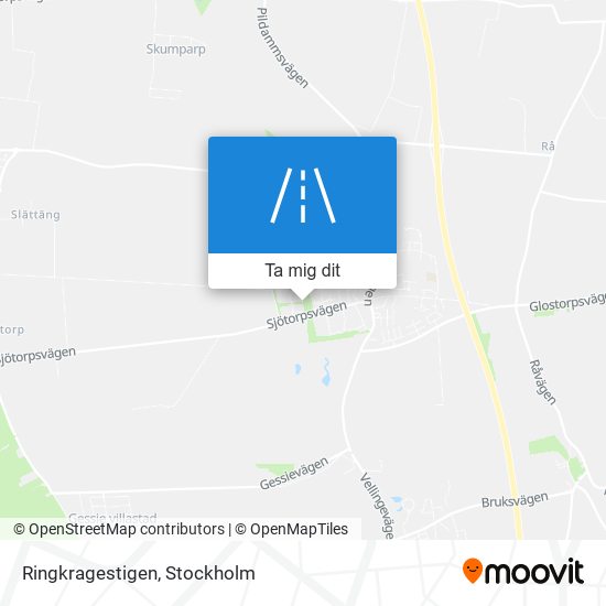 Ringkragestigen karta