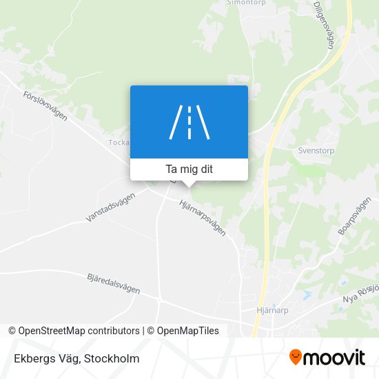 Ekbergs Väg karta