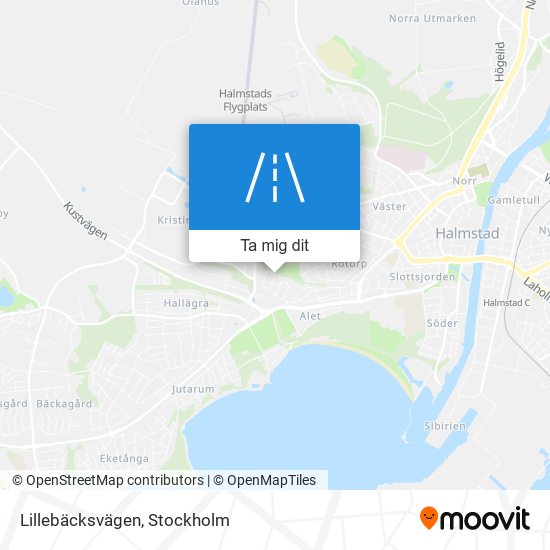 Lillebäcksvägen karta