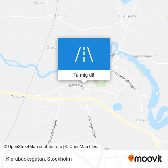 Klarabäcksgatan karta