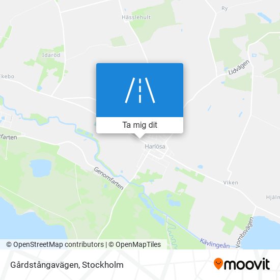 Gårdstångavägen karta