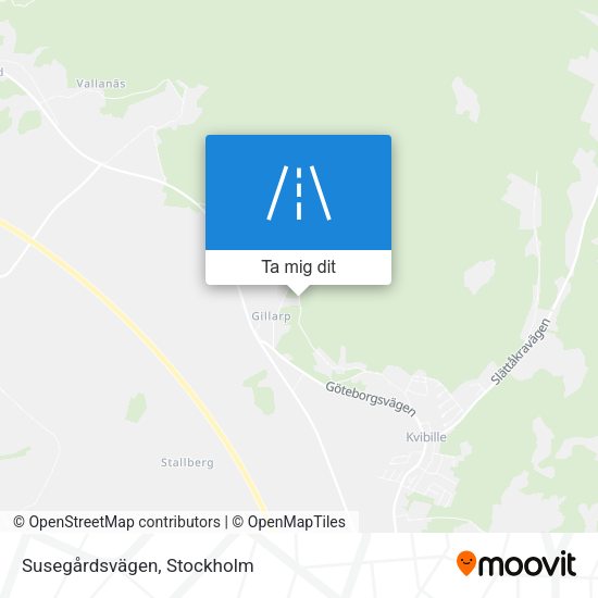 Susegårdsvägen karta