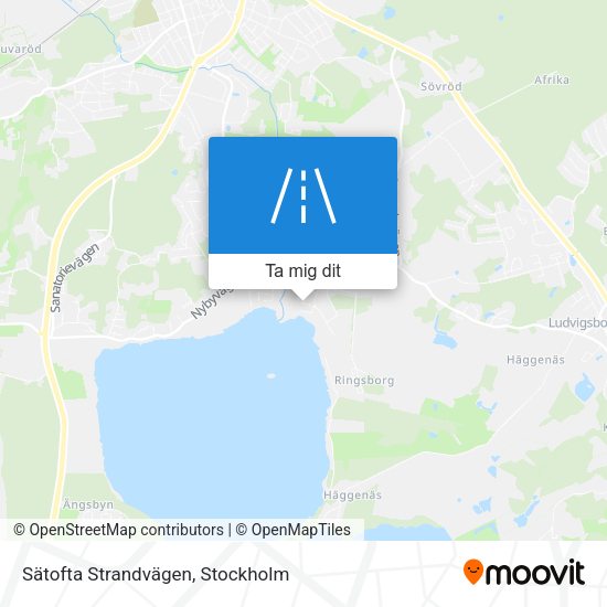 Sätofta Strandvägen karta
