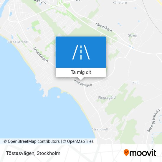 Töstasvägen karta