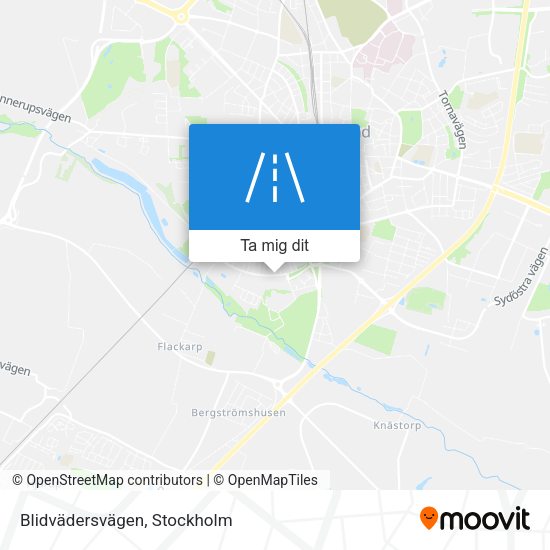 Blidvädersvägen karta