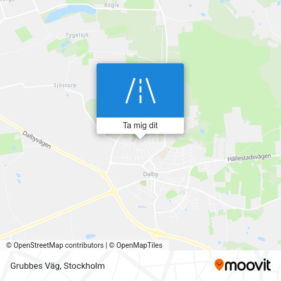 Grubbes Väg karta