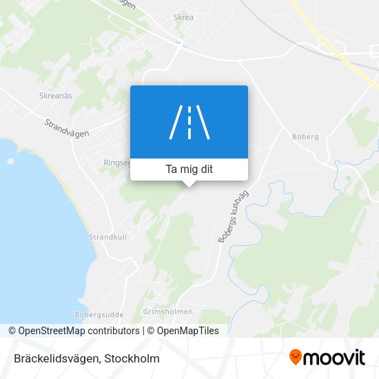 Bräckelidsvägen karta