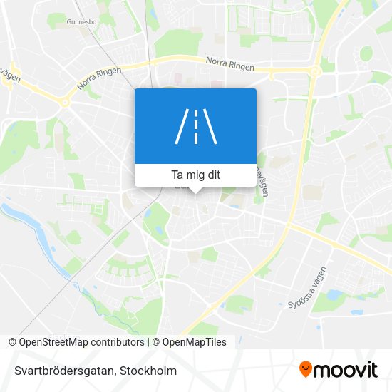 Svartbrödersgatan karta
