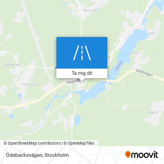 Ödebacksvägen karta