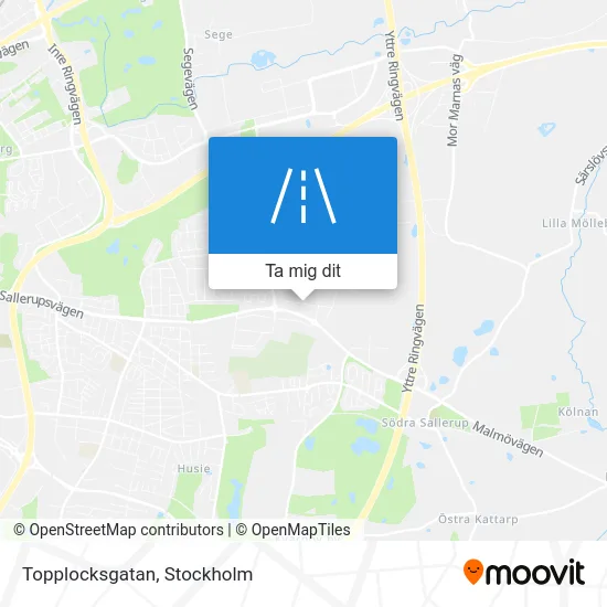 Topplocksgatan karta
