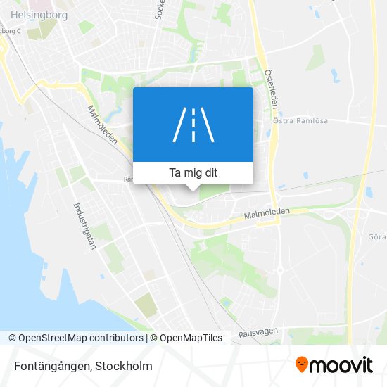 Fontängången karta