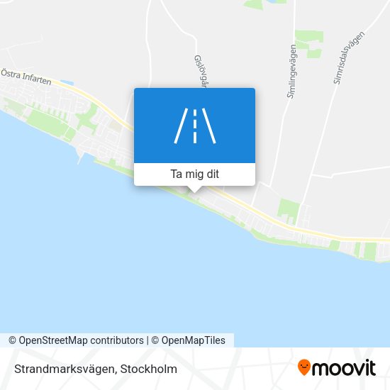 Strandmarksvägen karta