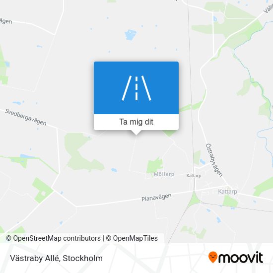 Västraby Allé karta