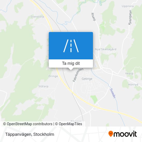 Täppanvägen karta