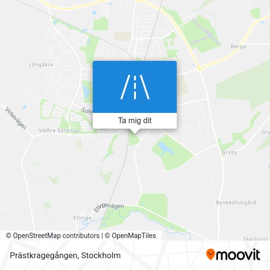 Prästkragegången karta