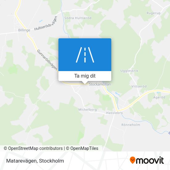 Matarevägen karta
