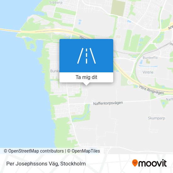 Per Josephssons Väg karta