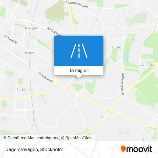 Jägersrovägen karta