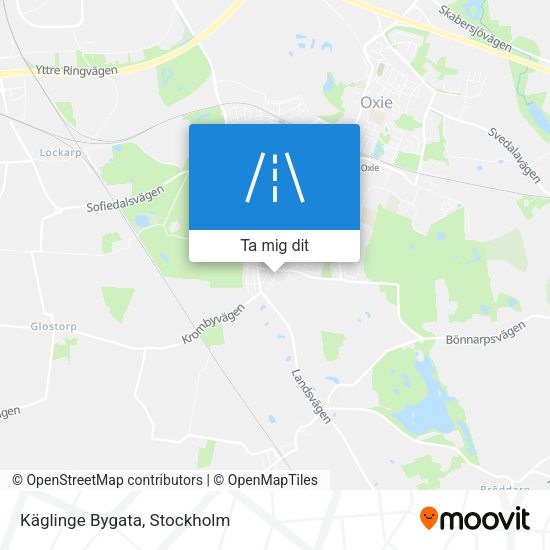 Käglinge Bygata karta