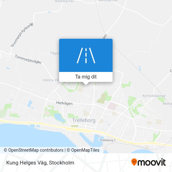 Kung Helges Väg karta