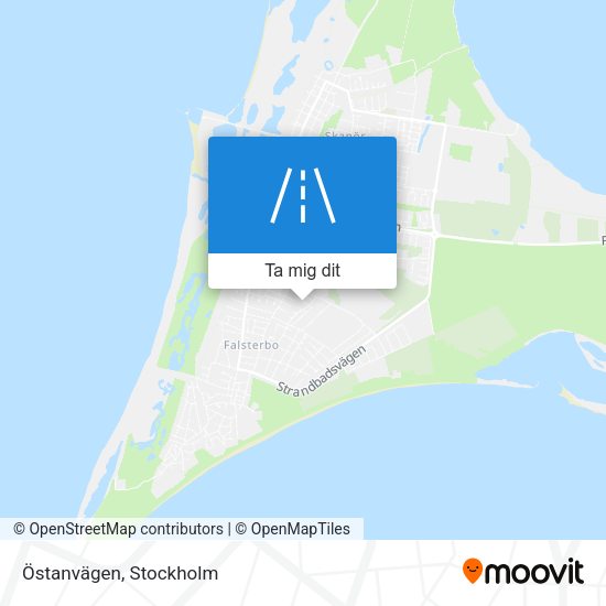 Östanvägen karta