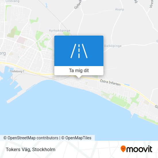 Tokers Väg karta