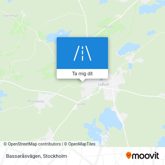 Bassaråsvägen karta