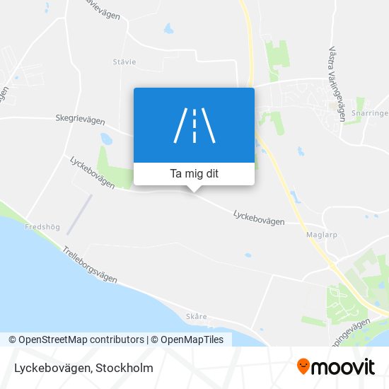 Lyckebovägen karta