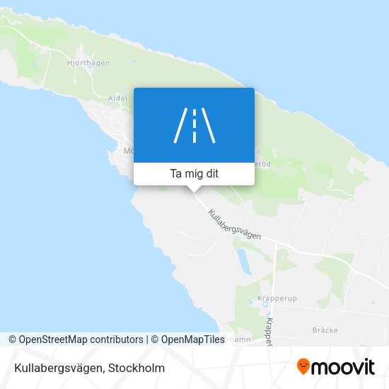 Kullabergsvägen karta