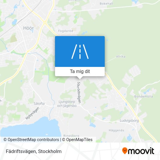 Fädriftsvägen karta