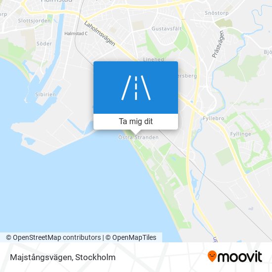 Majstångsvägen karta