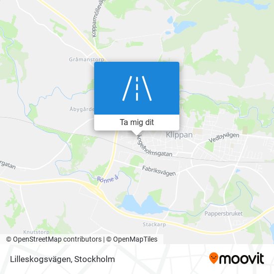 Lilleskogsvägen karta